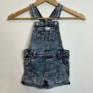 7 For All Mankind Denim Short Overalls